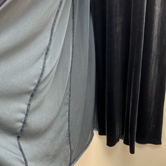 Blush Mark Dreaming of You French Blue Velvet Maxi Dress size 2X - Picture 5 of 16